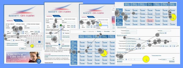 Bilet Online Website Eye Tracking
